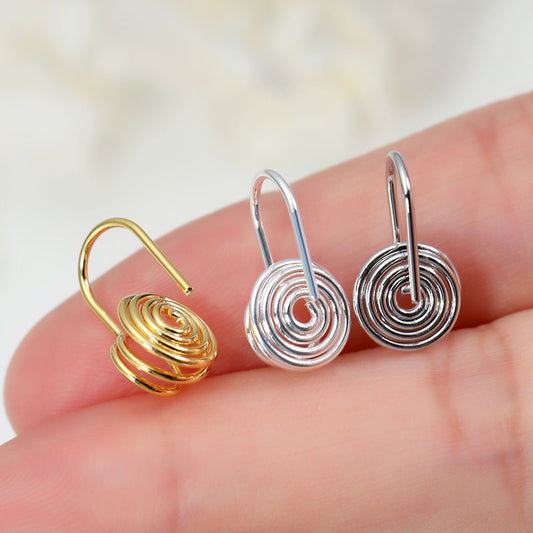 18k Gold Plated Brass Mosquito Coil Ear Clip