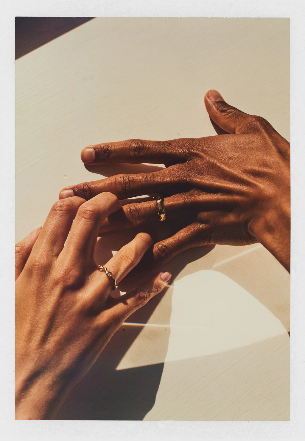 Spuma 14K Gold Ring w. Diamond