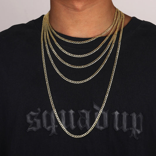 Cadena De Plata Made in Italy Durable Genuine 925 Sterling Silver